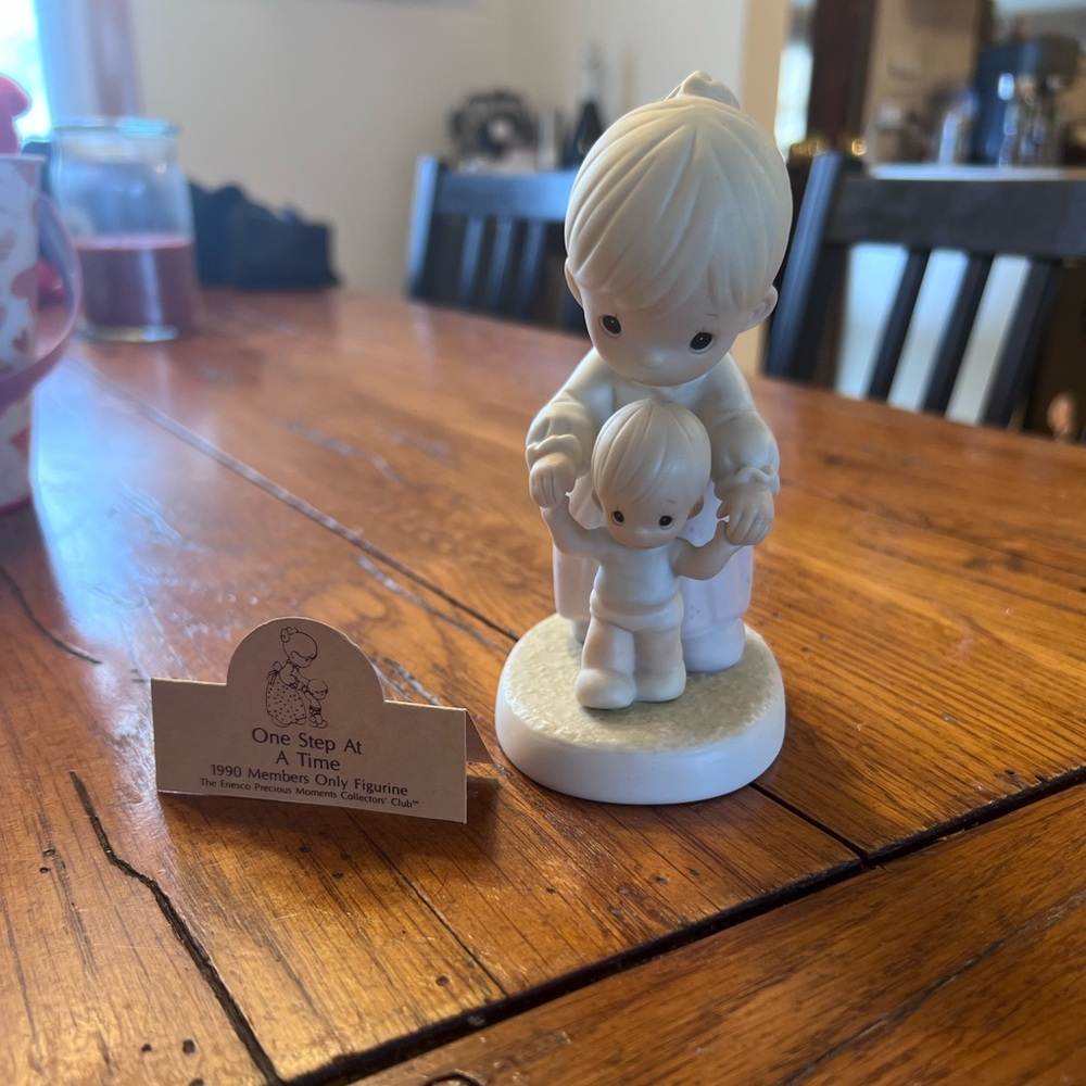 Precious Moments White Figurine - Parent and Child